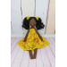 Black Doll With Curly Hair | Handmade Black Doll