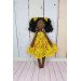 Black Doll With Curly Hair | Handmade Black Doll