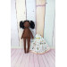 Black Doll With Curly Hair | Handmade Black Doll