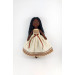 Little Doll Made Of Black Fabric 12 Inches