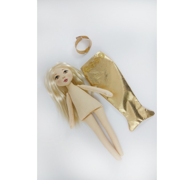 Little Rag Doll In A Detachable Mermaid Costume