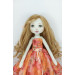 Little Rag Doll In A Orange Dress