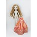 Little Rag Doll In A Orange Dress