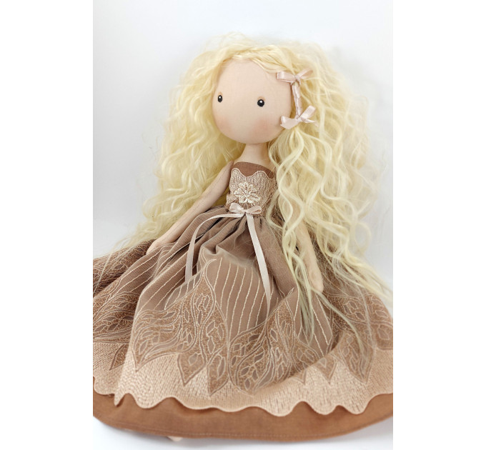 Princess Doll In A Brown Dress