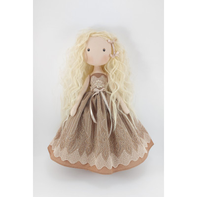 Princess Doll In A Brown Dress