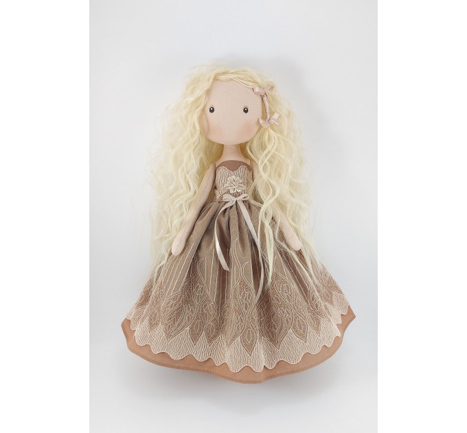 Princess Doll In A Brown Dress