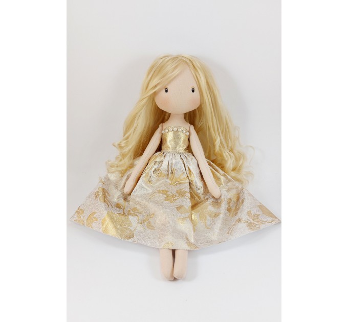 Princess Doll In A Golden Dress