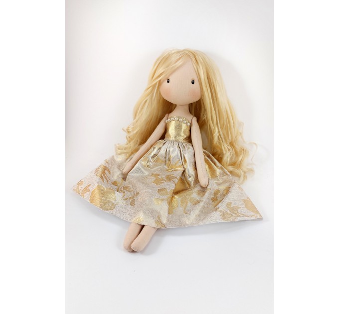 Princess Doll In A Golden Dress