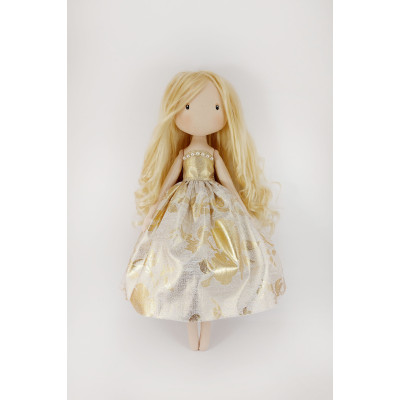 Princess Doll In A Golden Dress