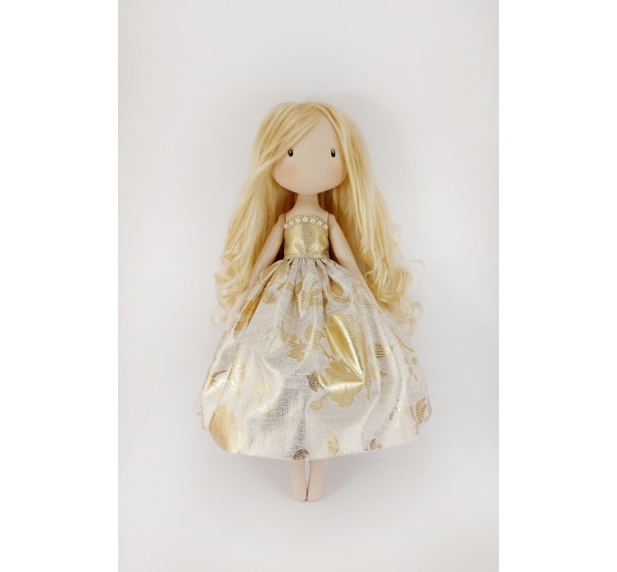 Princess Doll In A Golden Dress