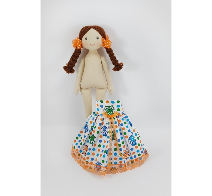 Rag Doll 12 Inches In A White Dress