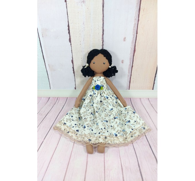 Rag Doll In A Removable Cotton Dress