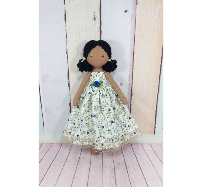 Rag Doll In A Removable Cotton Dress