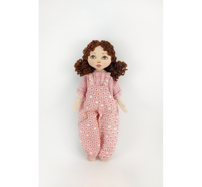 Small Handmade Rag Doll In A Jumpsuit