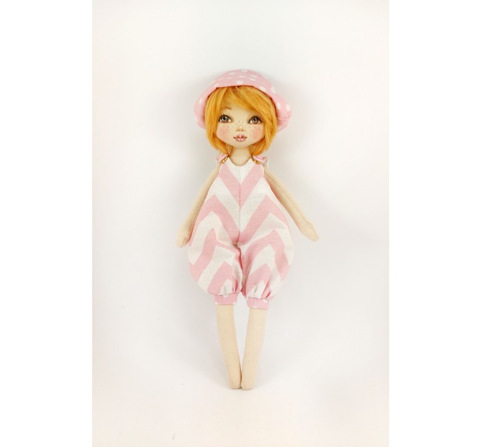 Small Rag Doll 12" In Detachable Oeralls
