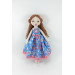 Handmade Rag Doll In A Blue Dress