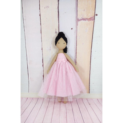 13 Inches Handmade Brown Ballerina Doll