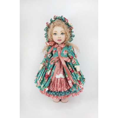 Collectible Rag Doll 15 Inches In A Removable Clothes In The Old Style