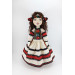 Rag Doll Mascot In A Folk Embroidered Handmade Dress