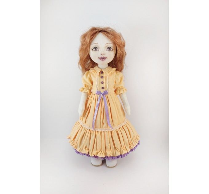 Rag doll 15" Doll In Removable Clothes In The Old Style