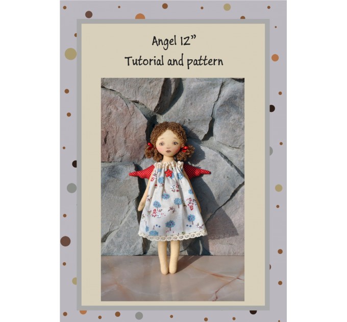 PDF Angel Doll Pattern 12 Inches Sewing Tutorial