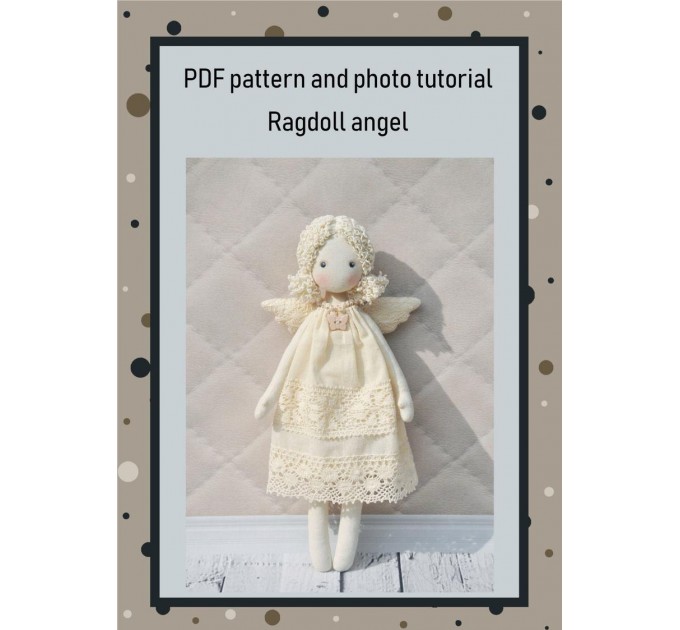 PDF Angel Doll Pattern 13 Inches Sewing Tutorial