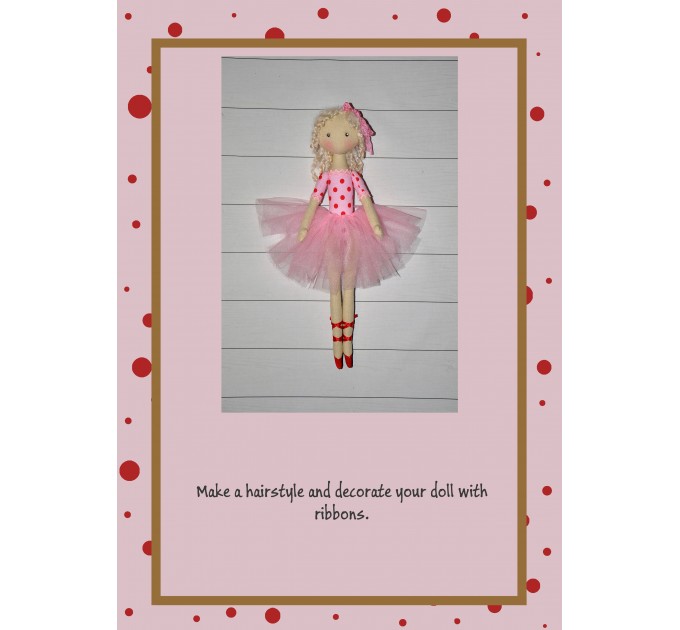 PDF Pattern And Tutorial Ballerian  Doll 15 Inches With The Dress