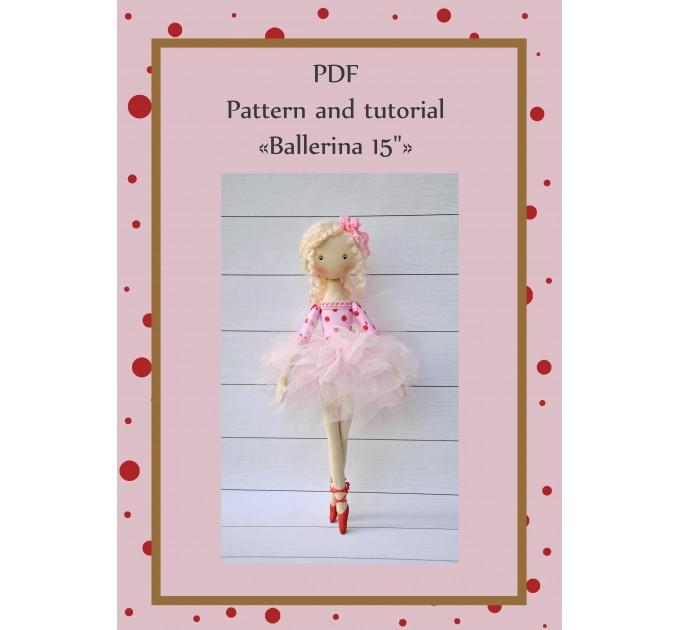 PDF Pattern And Tutorial Ballerian  Doll 15 Inches With The Dress