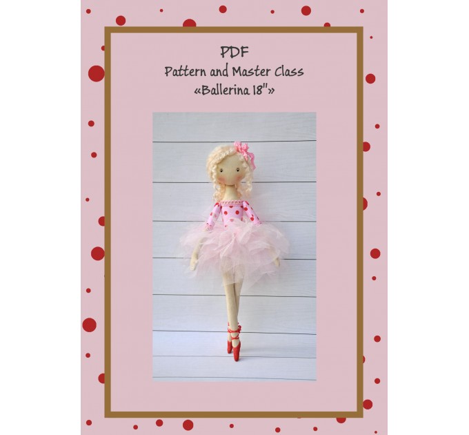 PDF Pattern And Tutorial Ballerian Doll 18 Inches With The Dress