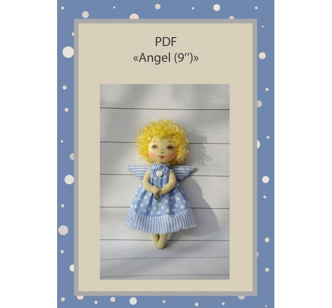 PDF Pattern And Tutorial Of The Angel Doll 9 Inches In A Dress