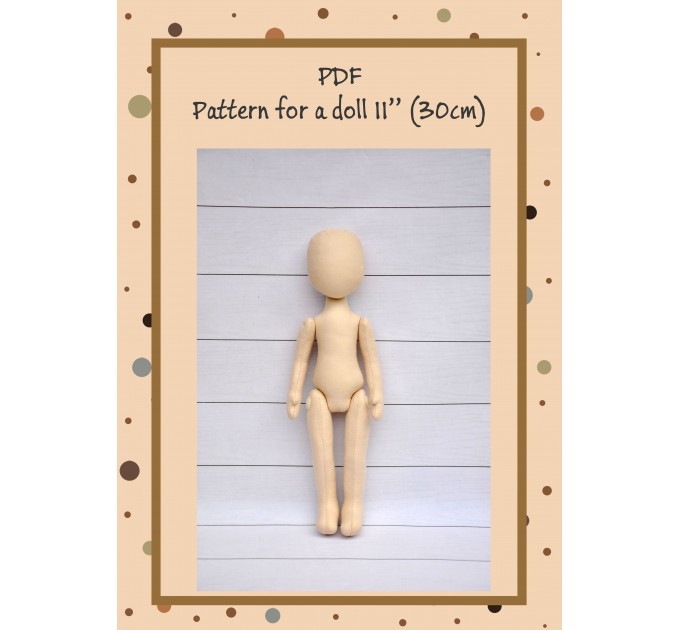 PDF Pattern Dolls Body 11 Inches