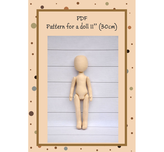 PDF Pattern Dolls Body 11 Inches