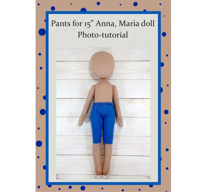 PDF Pattern Sewing Pants For Dolls Anna, Maria. Sewing Foto Tutorial