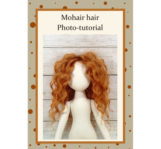 PDF Sewing Tutorial Hairstyle For A Doll From Mohair Hair 