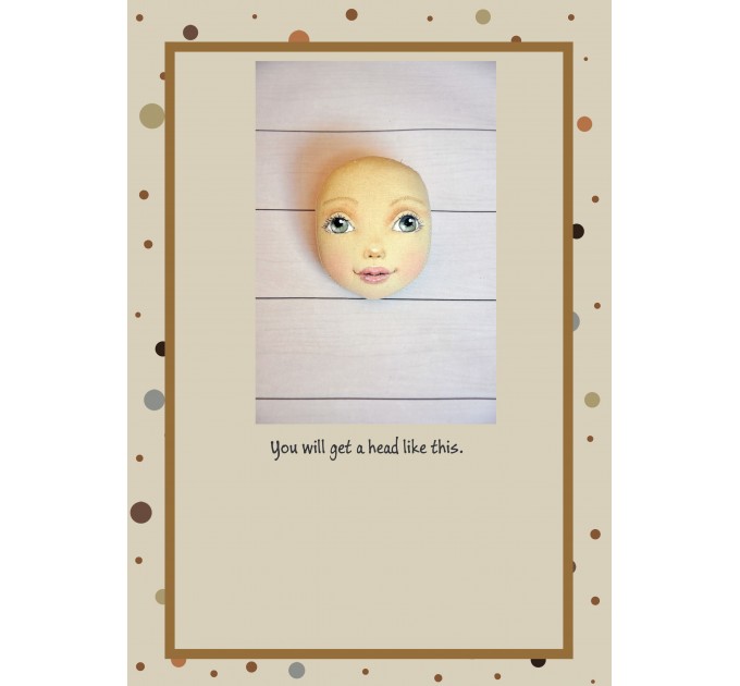 PDF Tutorial Cloth Doll Head