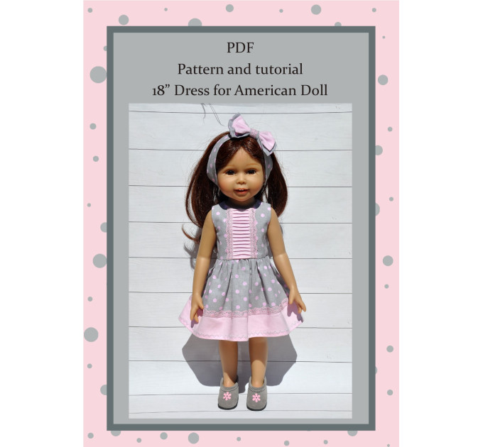 PDF Pattern Of The Dress For Dolls 18 Inches #2