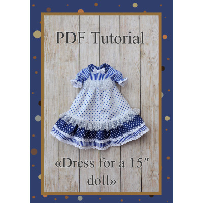 PDF Patter Of The Dress For Dolls 15 Inches #3