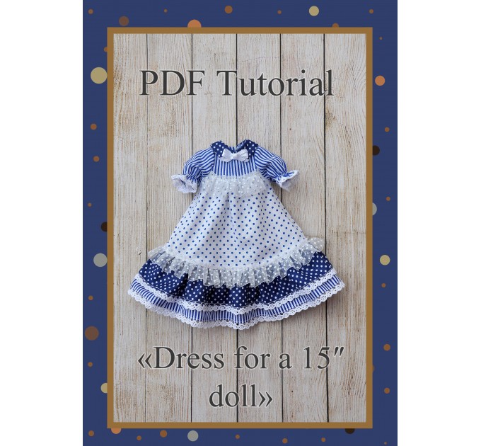 PDF Patter Of The Dress For Dolls 15 Inches #3