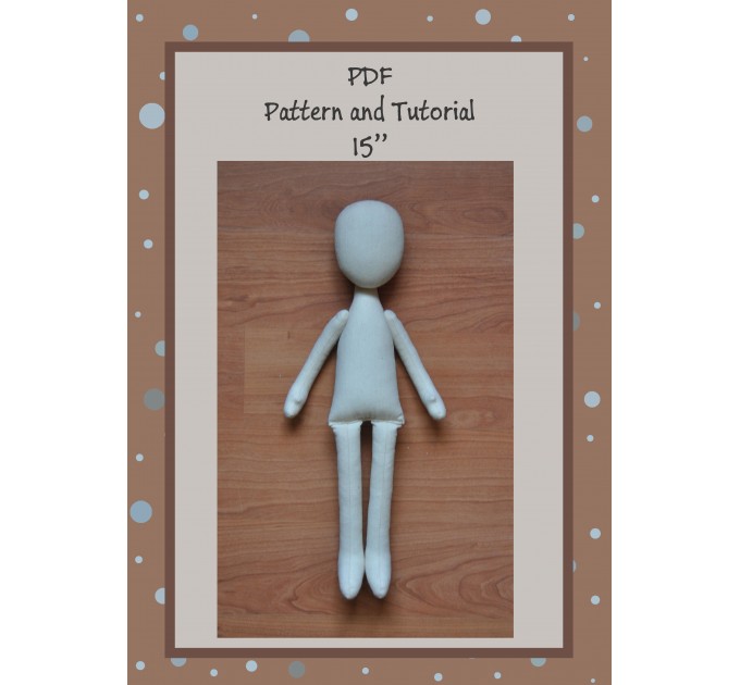 PDF Patterns And Tutorial Doll Body 15 Inches #2
