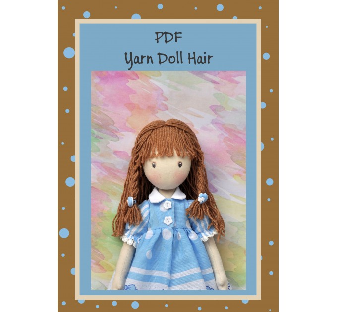 PDF Tutorial Hairstyle For Dolls Hair Yarn #1