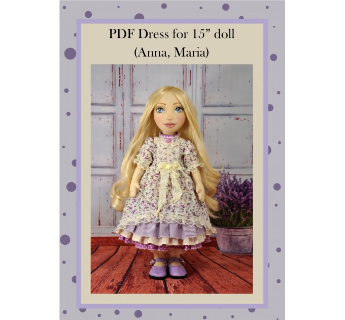 PDF Patter Of The Dress For Dolls 15 Inches #2