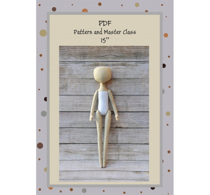 PDF Pattern & Tutorial Doll Body 15 Inches