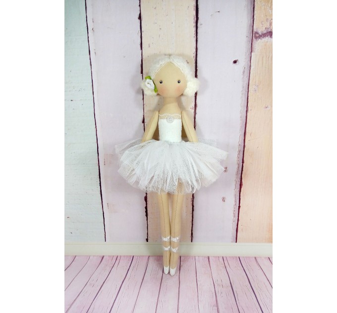 ballerina Doll,Textile doll, decorative doll,collectible dolls , doll cotton, rag doll