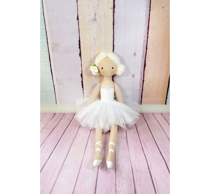 ballerina Doll,Textile doll, decorative doll,collectible dolls , doll cotton, rag doll