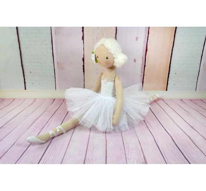 ballerina Doll,Textile doll, decorative doll,collectible dolls , doll cotton, rag doll