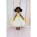 Little princess angel, fairy in a golden dress