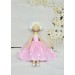 Handmade Princess  Ballerina Doll | Handmade Cloth Dolls In Pink Dress 