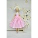 Handmade Princess  Ballerina Doll | Handmade Cloth Dolls In Pink Dress 
