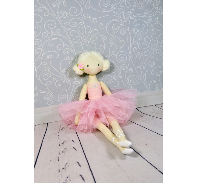 Handmade Ballerina Doll | Handmade Cloth Dolls In Pink Dress 